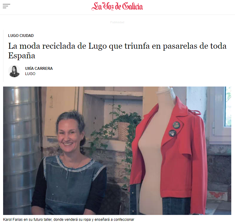 Karol Farias fundó Aobá, una marca de moda hecha a partir de residuos reciclados.
